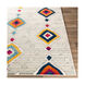 Dersim 87 X 63 inch Burnt Orange/Aqua/Saffron/White/Light Gray/Denim Rugs