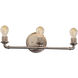 Signature 3 Light 23 inch Brushed Nickel Bath Bar Wall Light