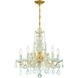 Maria Theresa 5 Light 20 inch Gold Chandelier Ceiling Light in Clear Hand Cut