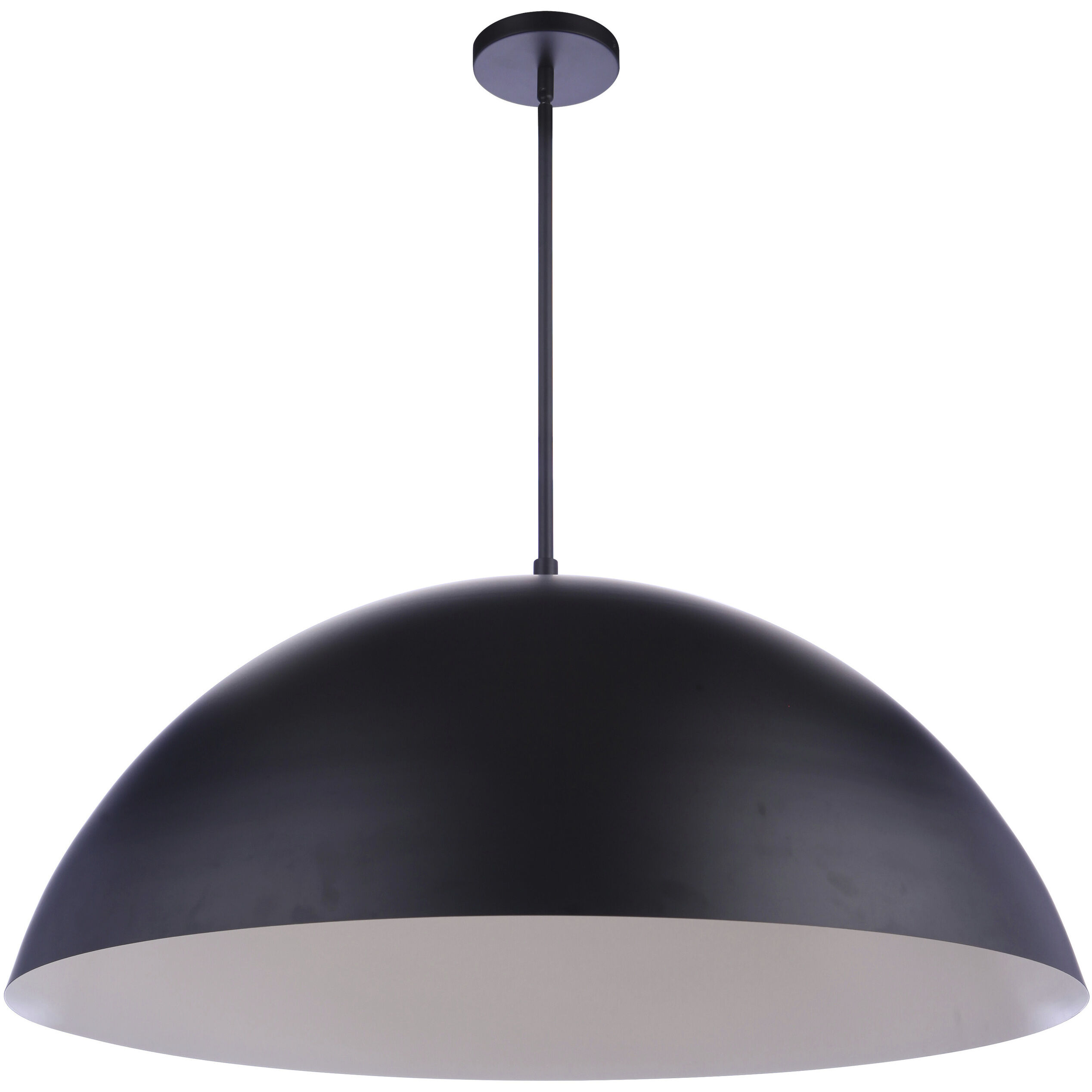 Sculptural Statement LED 34.75 inch Flat Black Pendant Ceiling Light