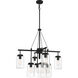 Crosspoint 8 Light 30.25 inch Espresso Outdoor Chandelier