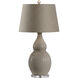 Vietri 34 inch 100 watt Gray Glaze Table Lamp Portable Light