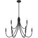 Cameron 9 Light 35 inch Matte Black Chandelier Ceiling Light, Essentials