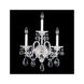 Sterling 3 Light 7.5 inch Polished Silver Wall Sconce Wall Light in Swarovski