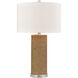 Sherman 27.5 inch 150 watt Natural with Clear Table Lamp Portable Light