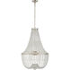 Chapman & Myers Linfort 8 Light 24 inch Polished Nickel Basket Form Chandelier Ceiling Light