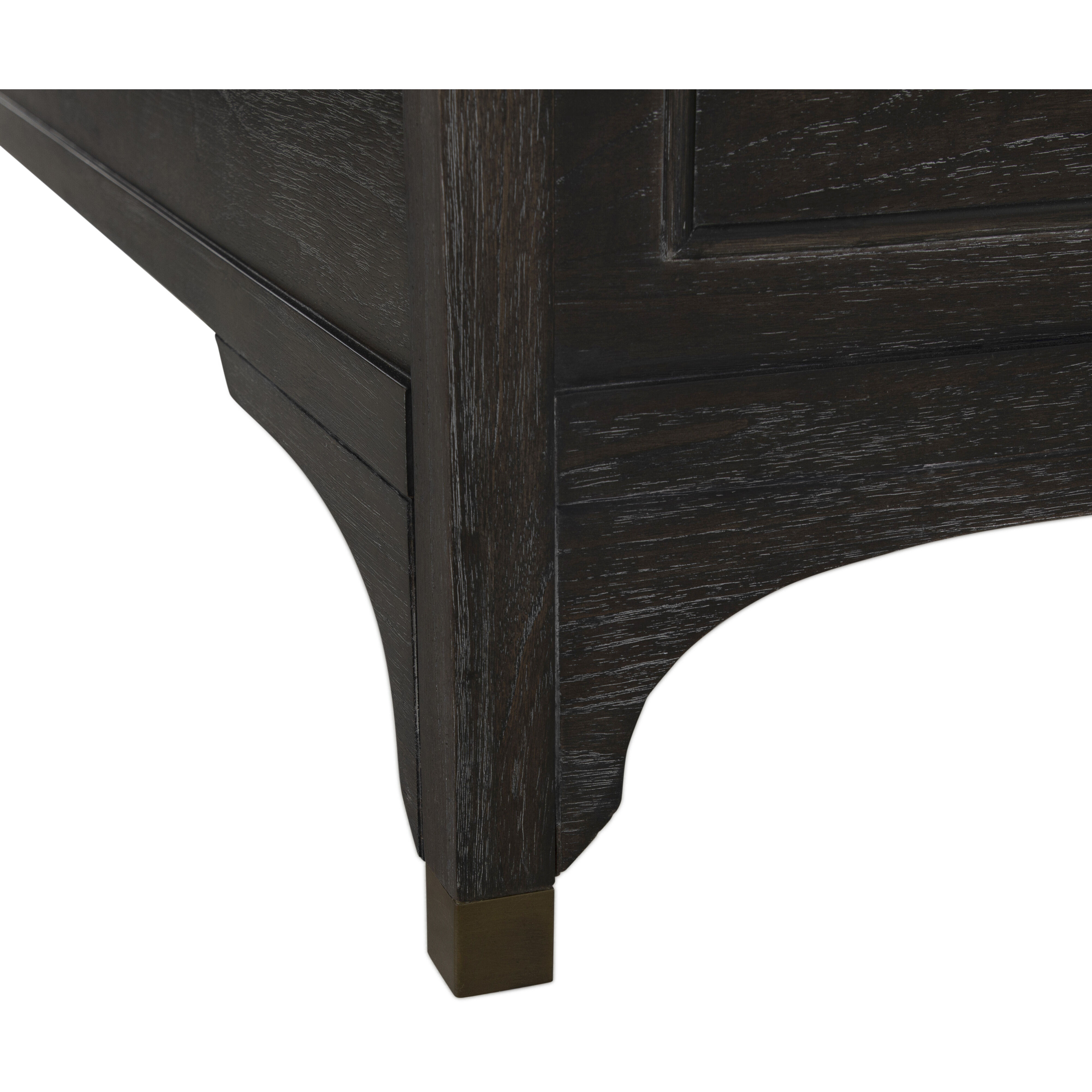 Alexandra Cerused Forest Black Queen Bed