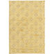 Kabru 66 X 42 inch Bright Yellow Rug