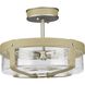 Frenchman Bay 4 Light 14.38 inch Antique Nickel Semi-Flush Mount Ceiling Light, Design Series