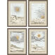 Sun White and Beige and Blue Framed Art
