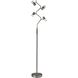 Cyrus 68.5 inch 12 watt Brushed Steel Floor Lamp Portable Light