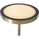 Redondo 72 inch 46 watt Matte Black and Weathered Brass Torchiere Portable Light