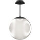 Honeymooner LED 20 inch Black Pendant Ceiling Light, dweLED