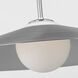 Drew & Jonathan Astra 1 Light 24 inch Brushed Nickel Pendant Ceiling Light, Medium