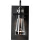 Erlenmeyer 1 Light 11.2 inch Coastal Black Outdoor Sconce, Medium