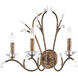 Serafina 3 Light 19.75 inch Hand Applied Venetian Golden Bronze Wall Sconce Wall Light