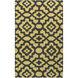 Market Place 66 X 42 inch Olive, Black Rug