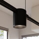 Suspenders LED 97 inch Satin Black Suspension Ceiling Light
