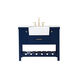 Clement 42 X 22 X 34 inch Blue Bathroom Vanity Cabinet