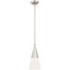 Stockholm 1 Light 7 inch Brushed Nickel Mini Pendant Ceiling Light