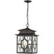 Calvert 4 Light 12 inch Oil-Rubbed Bronze Exterior Hanging Lantern