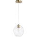 Numen 1 Light 10 inch Aged Brass Pendant Ceiling Light