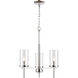 Oakland 3 Light 19 inch Chrome Chandelier Ceiling Light