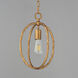 Martel 1 Light 10 inch Etruscan Gold Mini Pendant Ceiling Light
