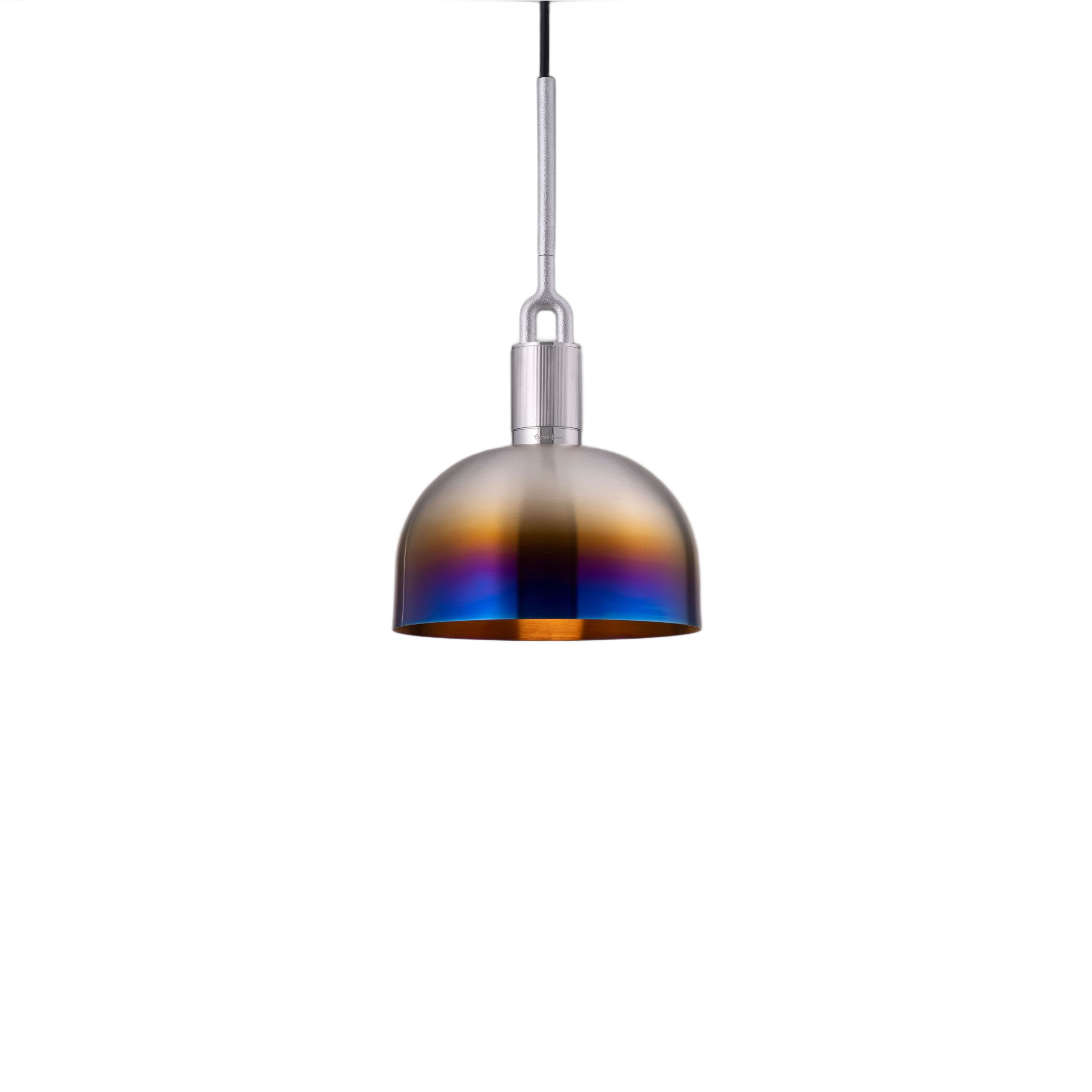 Forked LED 9.84 inch Burnt Steel Pendant Ceiling Light