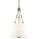 Austin 4 Light 18 inch Warm Brass Pendant Ceiling Light, Essentials