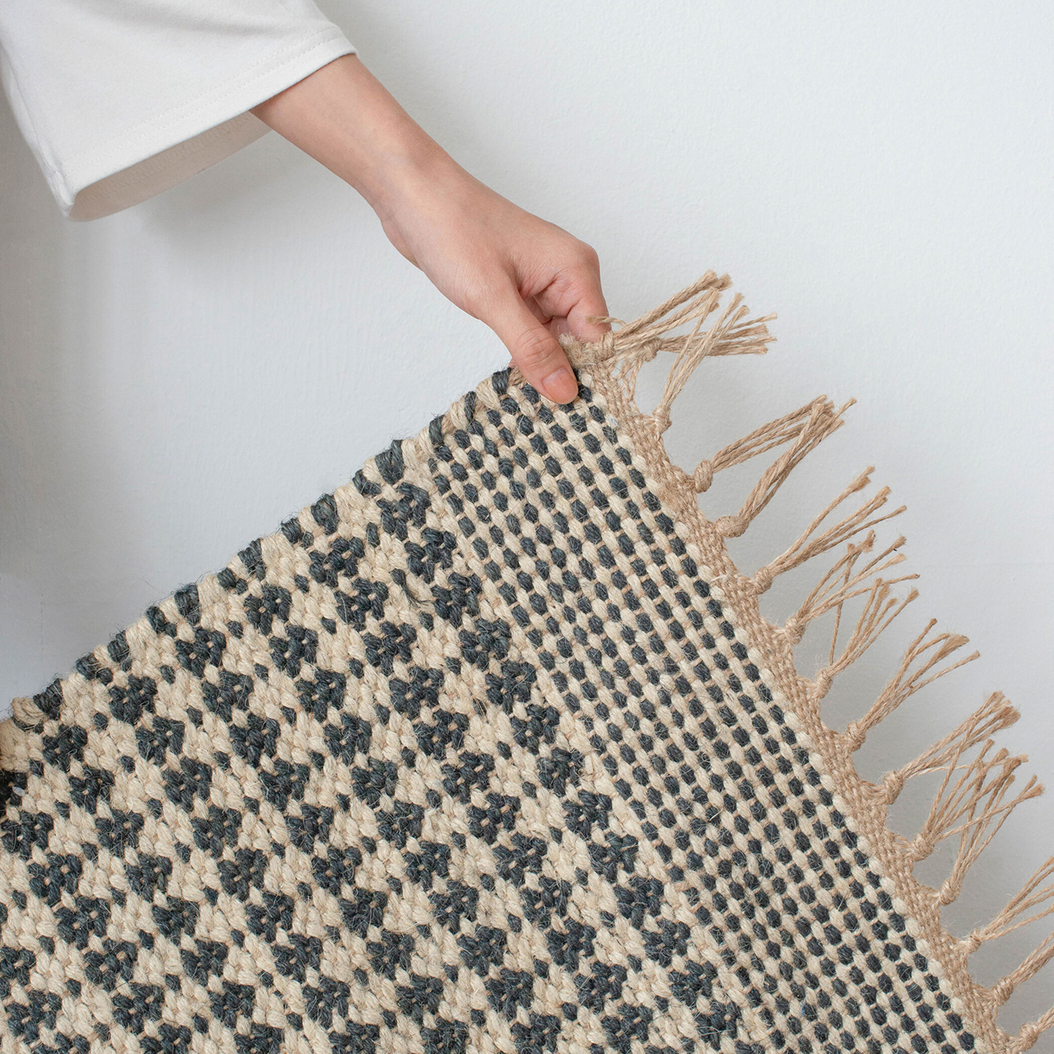 Jute 96 X 60 inch Multi Color Rug, Rectangle