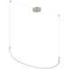 Talis LED 36.63 inch Brushed Nickel Linear Pendant Ceiling Light