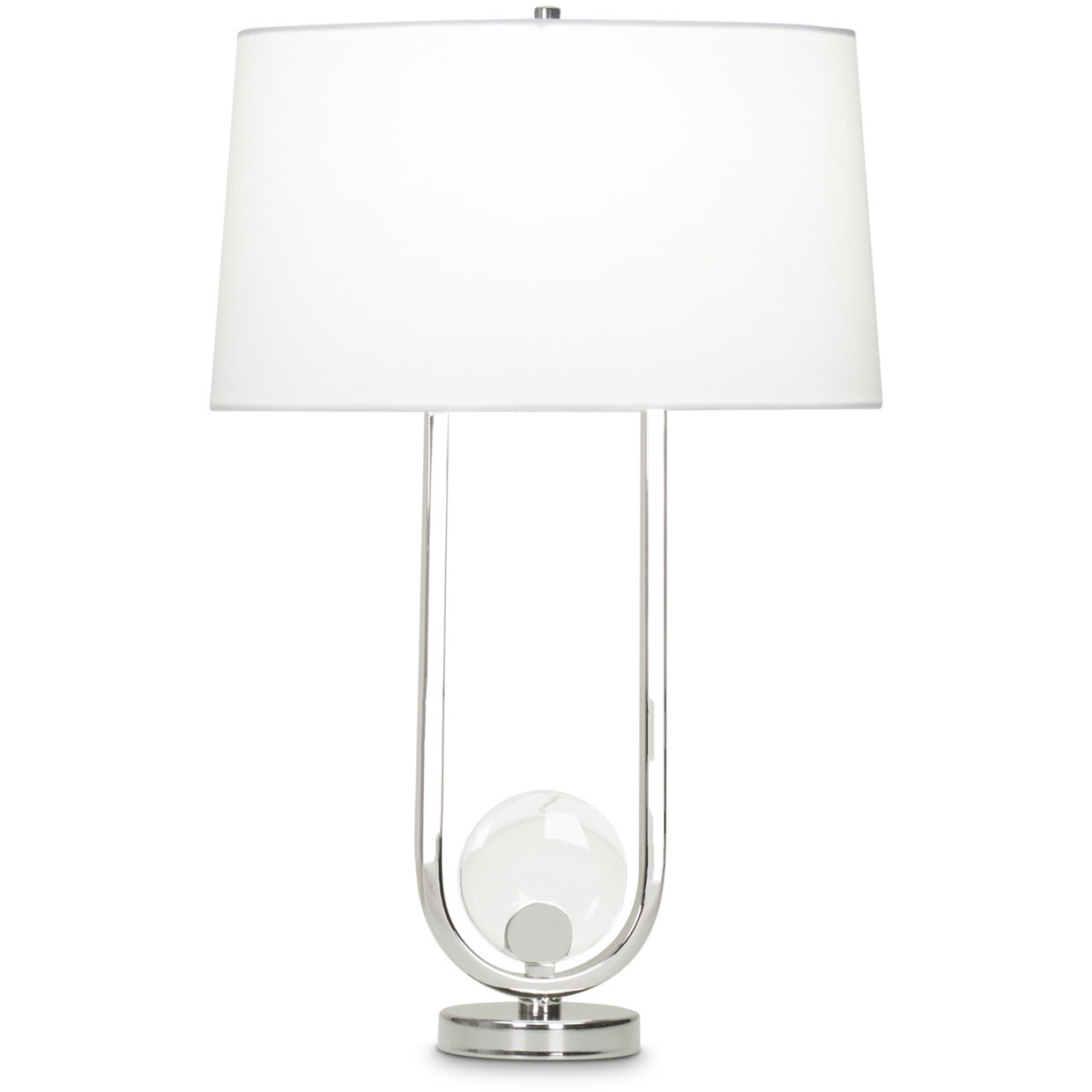 Doyle 27.25 inch 150.00 watt Polished Nickel Table Lamp Portable Light in Silver