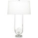 Doyle 27.25 inch 150.00 watt Polished Nickel Table Lamp Portable Light in Silver