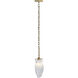 Bolsa 1 Light 6.5 inch Winter Brass Pendant Ceiling Light