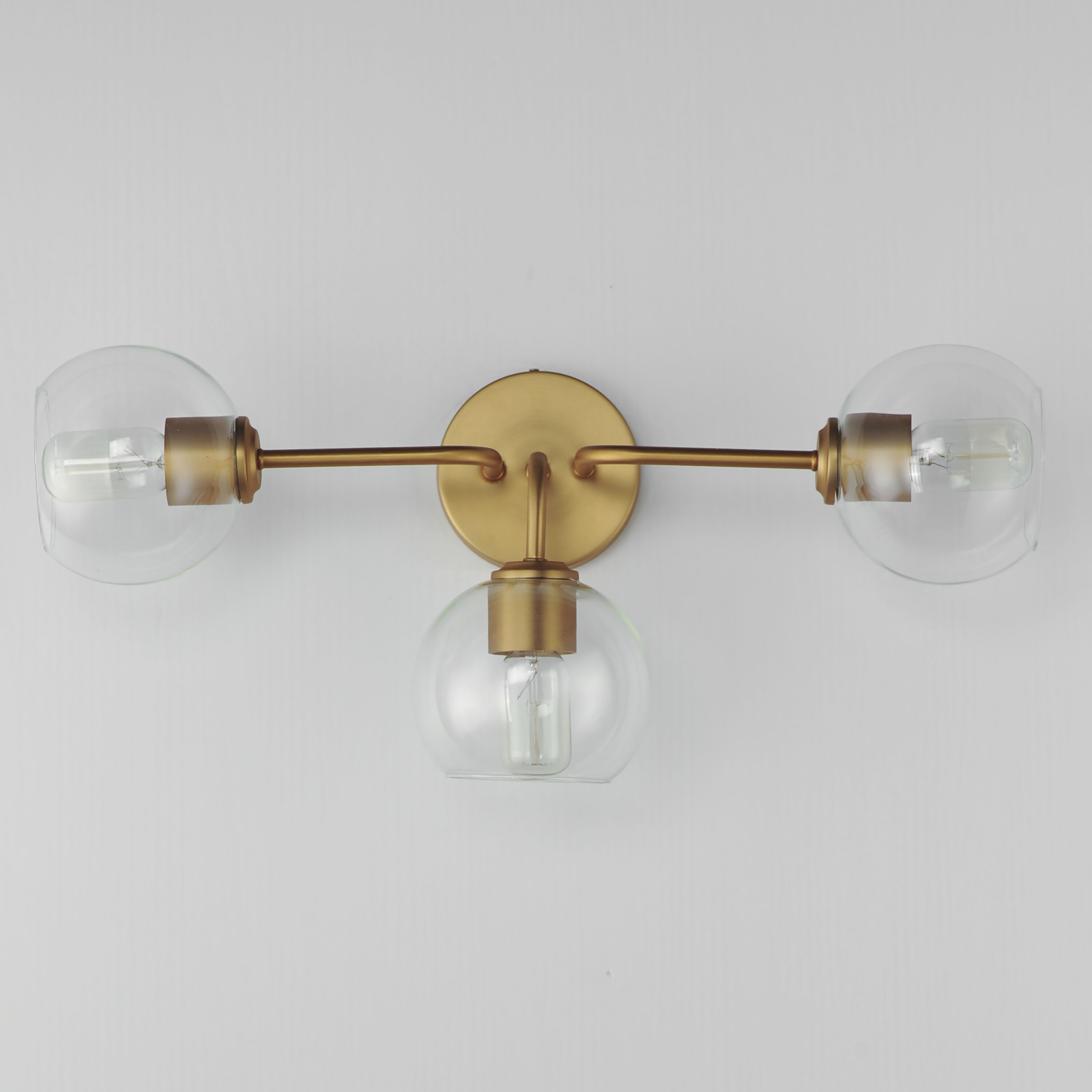 Knox 3 Light 24.25 inch Natural Aged Brass Bath Vanity Light Wall Light