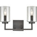 West End 2 Light 14.5 inch Oil Rubbed Bronze Vanity Light Wall Light