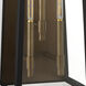 Rossi 3 Light 25 inch Matte Black with Aged Copper Outdoor Wall Lantern