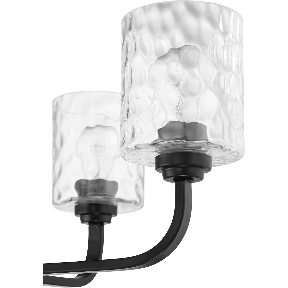 Collins 4 Light 24 inch Flat Black Chandelier Ceiling Light