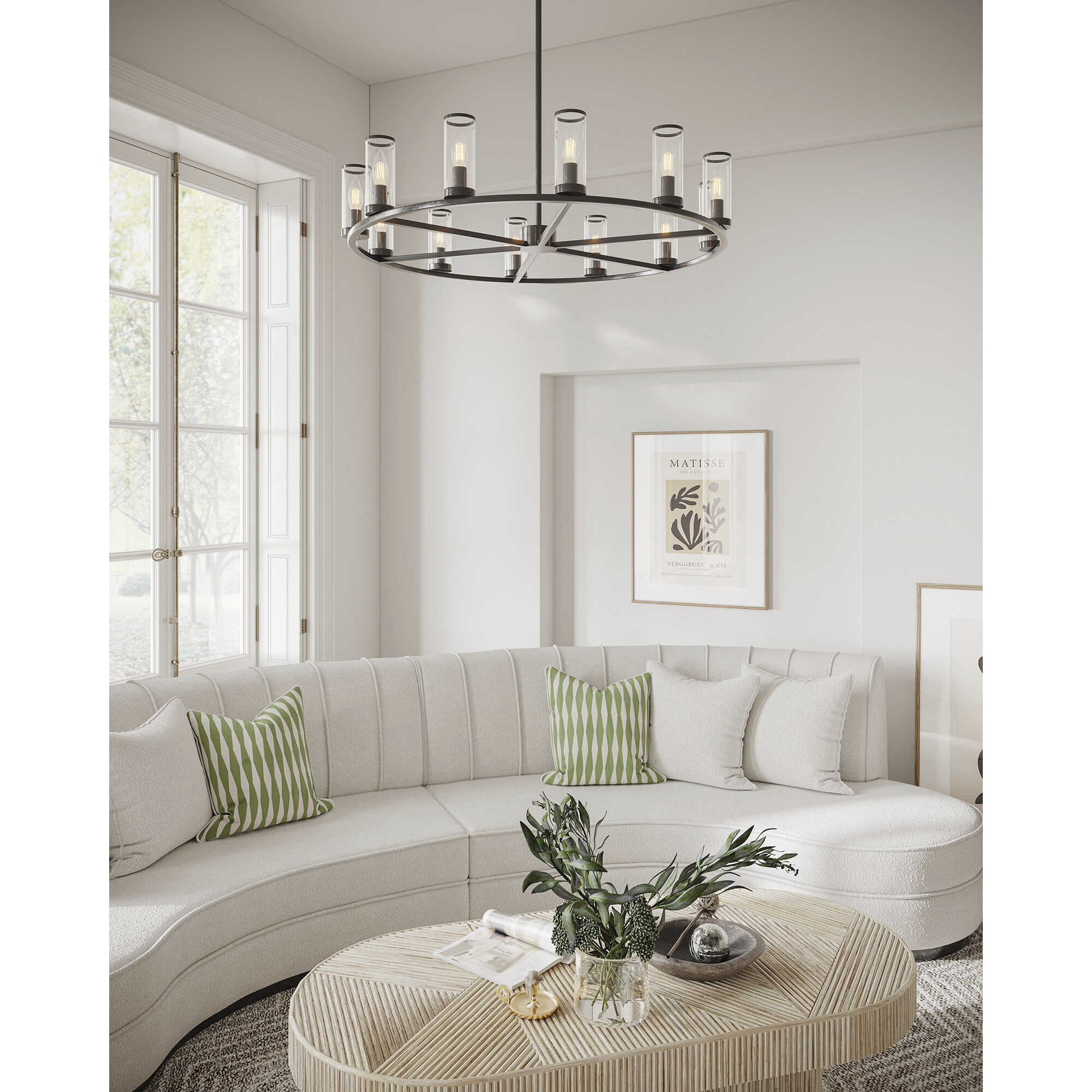 Revolve 12 Light 32.75 inch Urban Bronze/Clear Glass Chandelier Ceiling Light