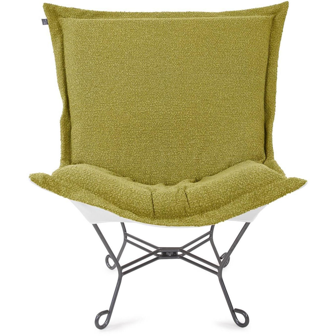 Alicante Moss Patio Scroll Puff Chair