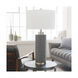 Buchanan 30.5 inch 100 watt Slate Gray Table Lamp Portable Light
