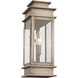 Princeton 1 Light 14 inch Vintage Pewter Outdoor Wall Lantern