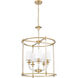 Katerina 5 Light 20 inch Rubbed Brass Chandelier Ceiling Light