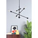 Axel 6 Light 29 inch Black Pendant Ceiling Light