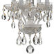 Welton 4 Light 11 inch Wet White Mini Chandelier Ceiling Light in Clear Hand Cut
