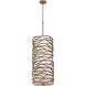Branch Reality 9 Light 16 inch Textured Ashen Gold Foyer Pendant Ceiling Light