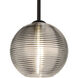 Kristall 8 1 Light Black Cord Pendant Ceiling Light