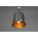 Era 1 Light Matte Black Pendant Ceiling Light, Design Series