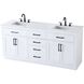 Alden 72 X 35 inch White Bathroom Vanity Cabinet